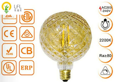 G125 Filament Ev Dekorasyonu Için LED Işıklar, Kısılabilir Ananas Dekoratif LED Lambalar