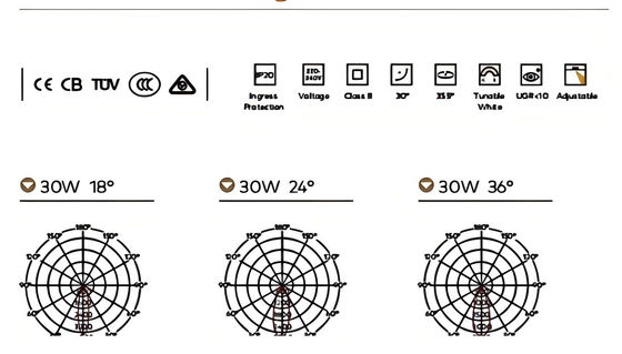 3.5 inç Dimmable LED Downlights Ultra Thin 3000K Warm White Recessed Ceiling Lights For Airpot Hotel School 15W 2000LM